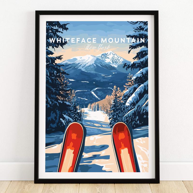 Whiteface Mountain Ski Poster