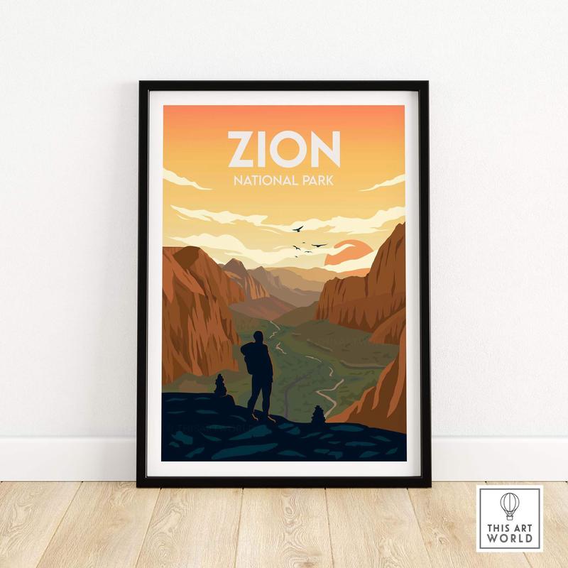 Zion Print | National Park Poster