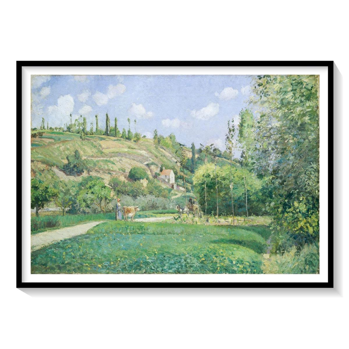 A Cowherd at Valhermeil, Camille Pissarro Painting