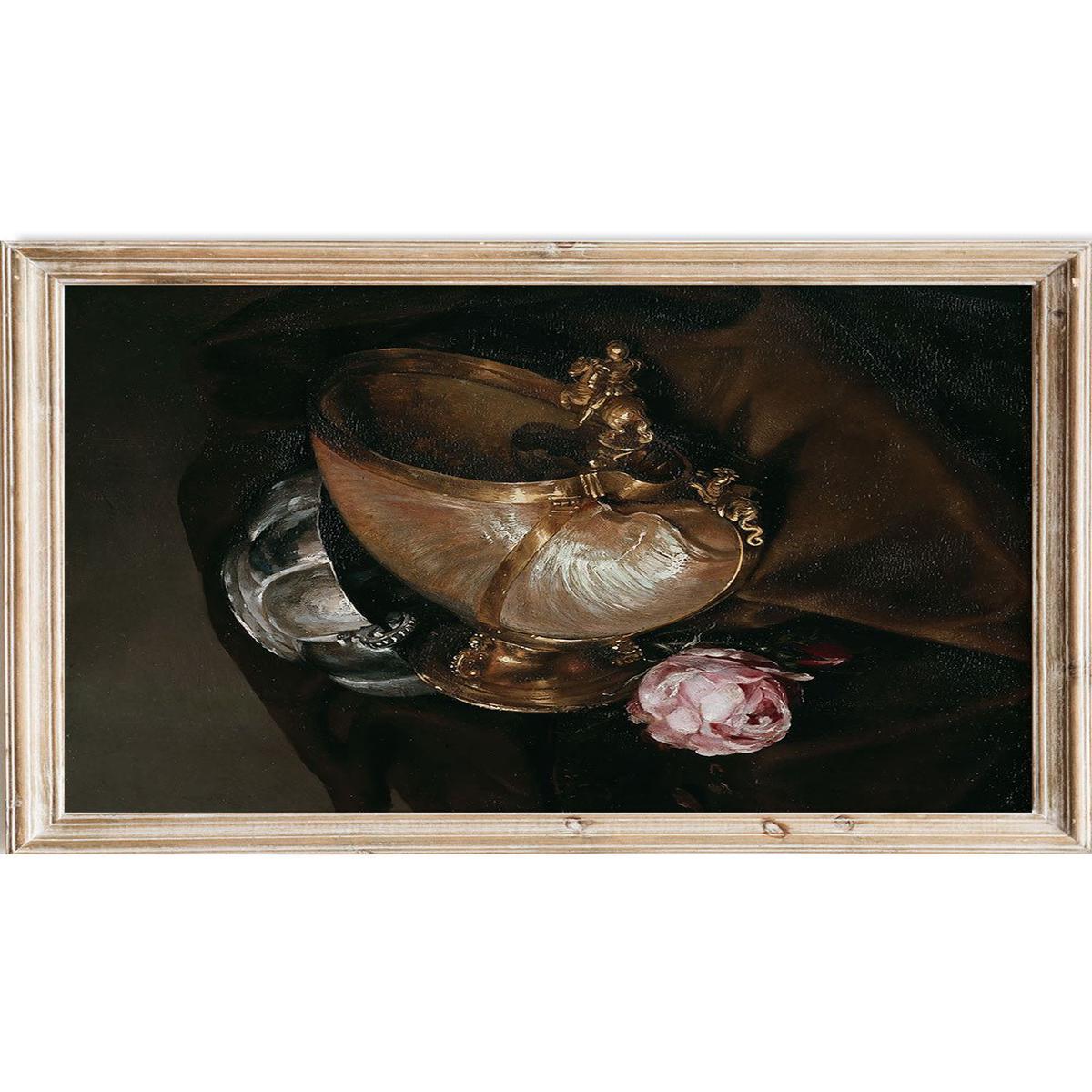 "Still Life with a Nautilus Goblet" Art Print