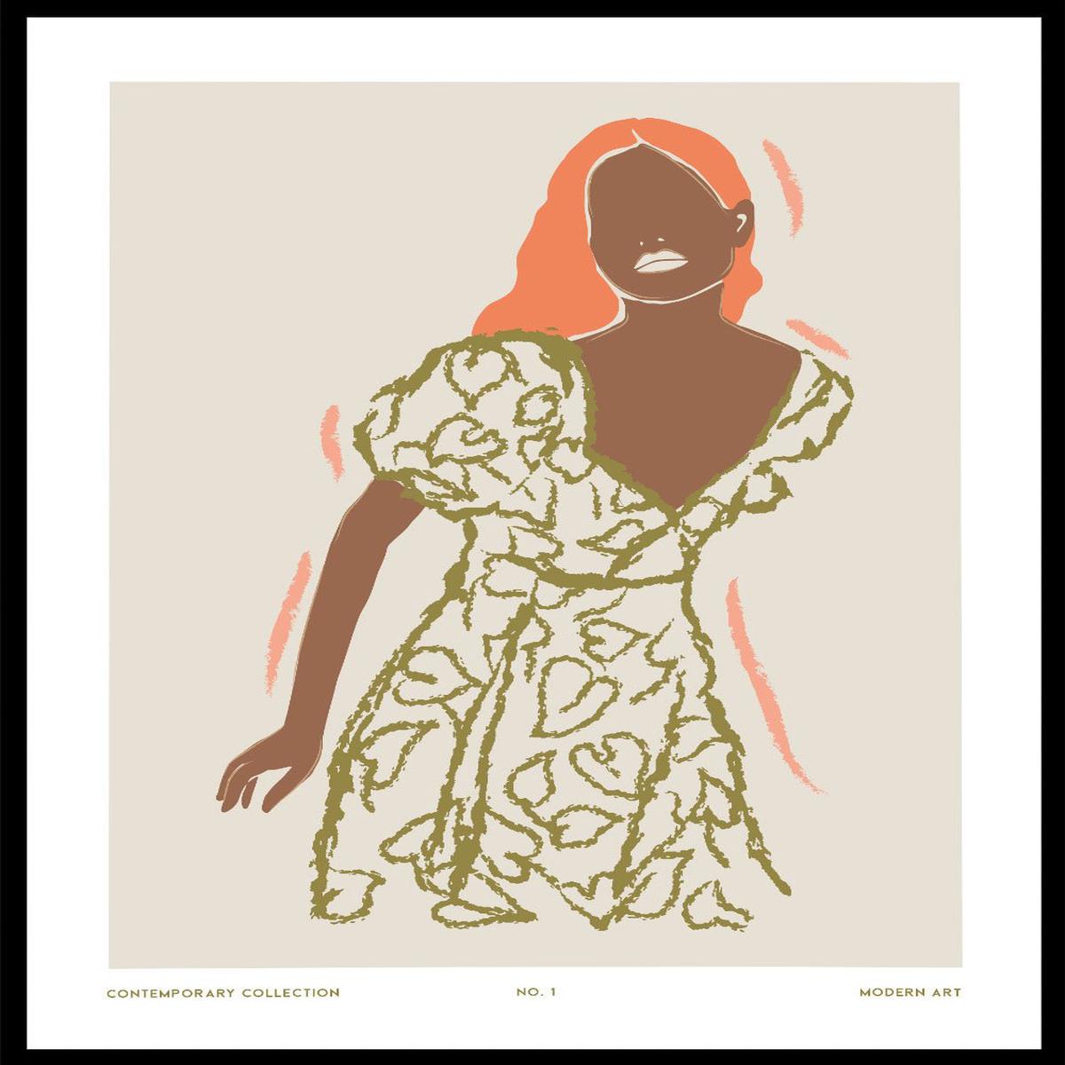 'Floral Figure' Aesthetic Art Print