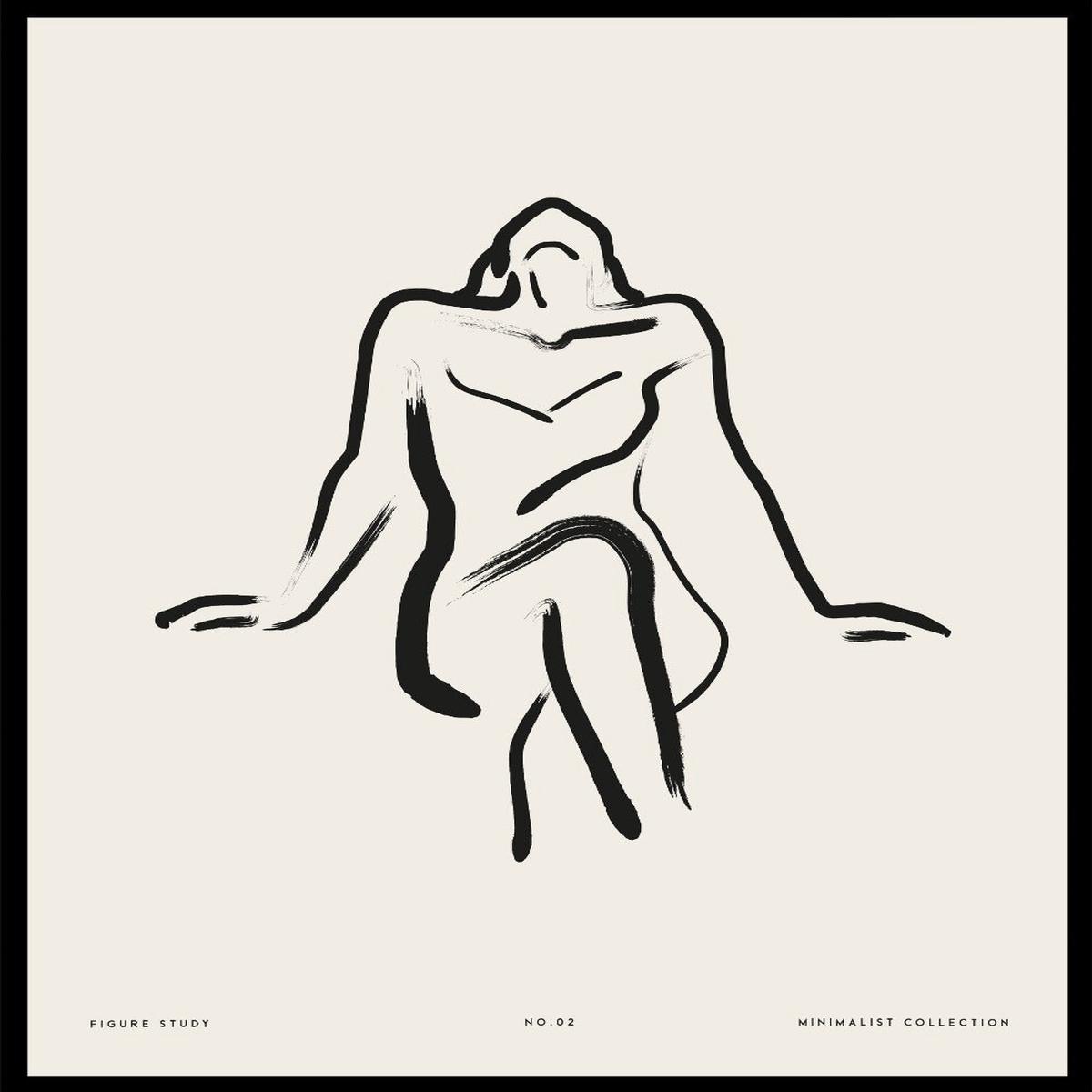 "Seated Figure No.02" Art Print