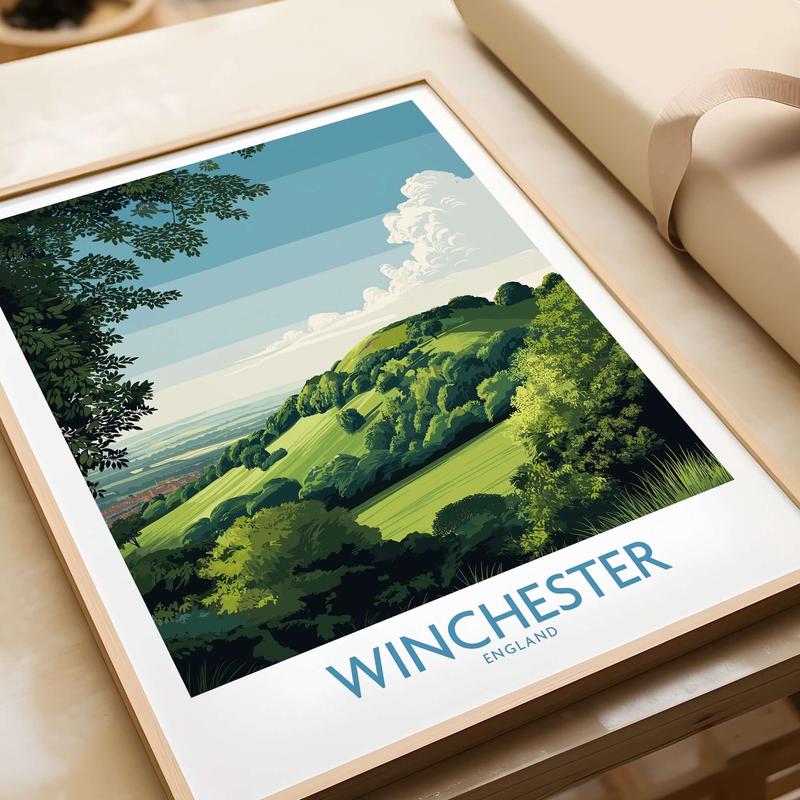 Winchester Travel Print - British Travel Destination Decor