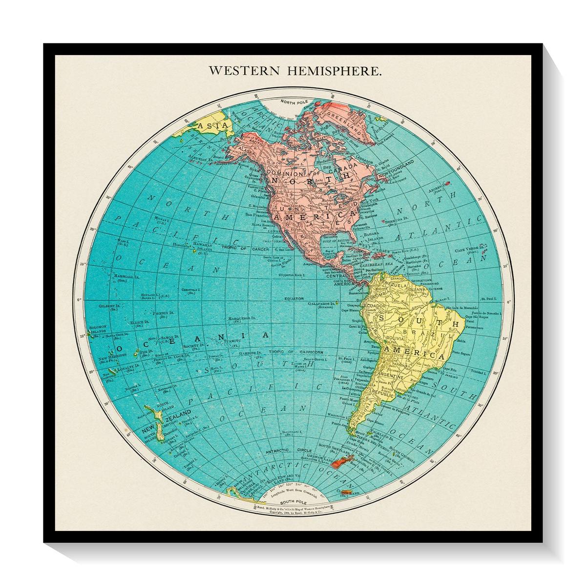 Western Hemisphere, World Atlas by McNally