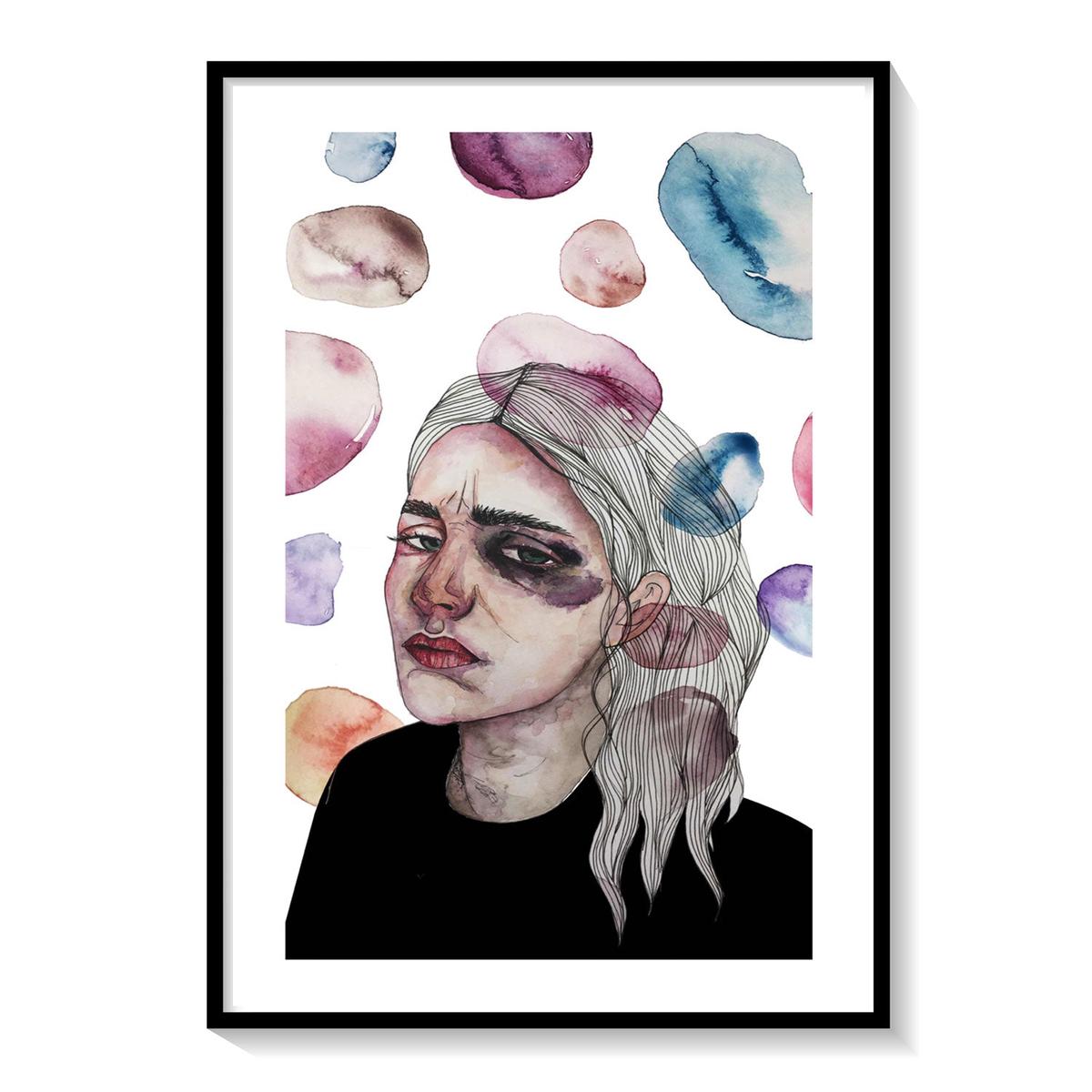 Wounded Woman, Wall Art Prints