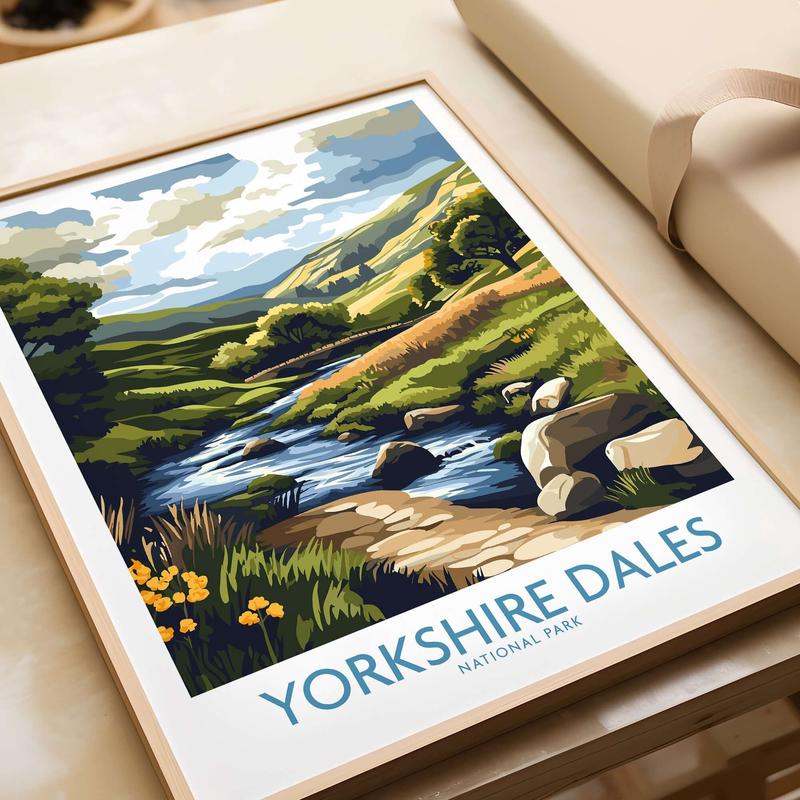 Yorkshire Dales National Park Travel Poster