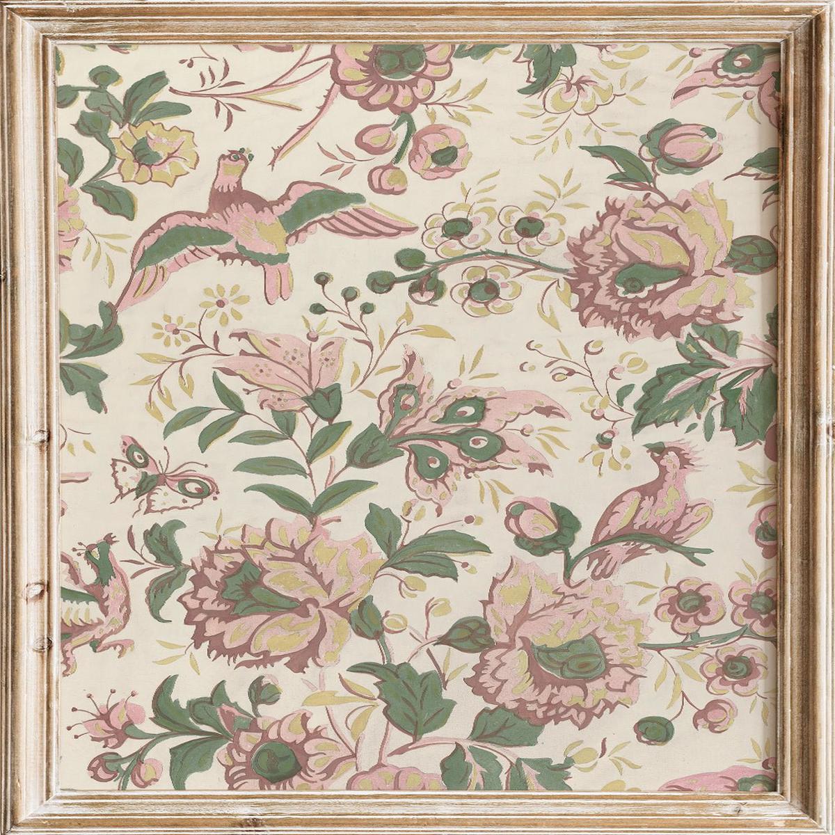 "Vintage Flowers Wallpaper Pattern" Art Print