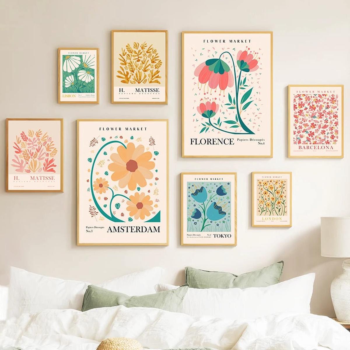 Yeknu Flower Art Canvas Posters