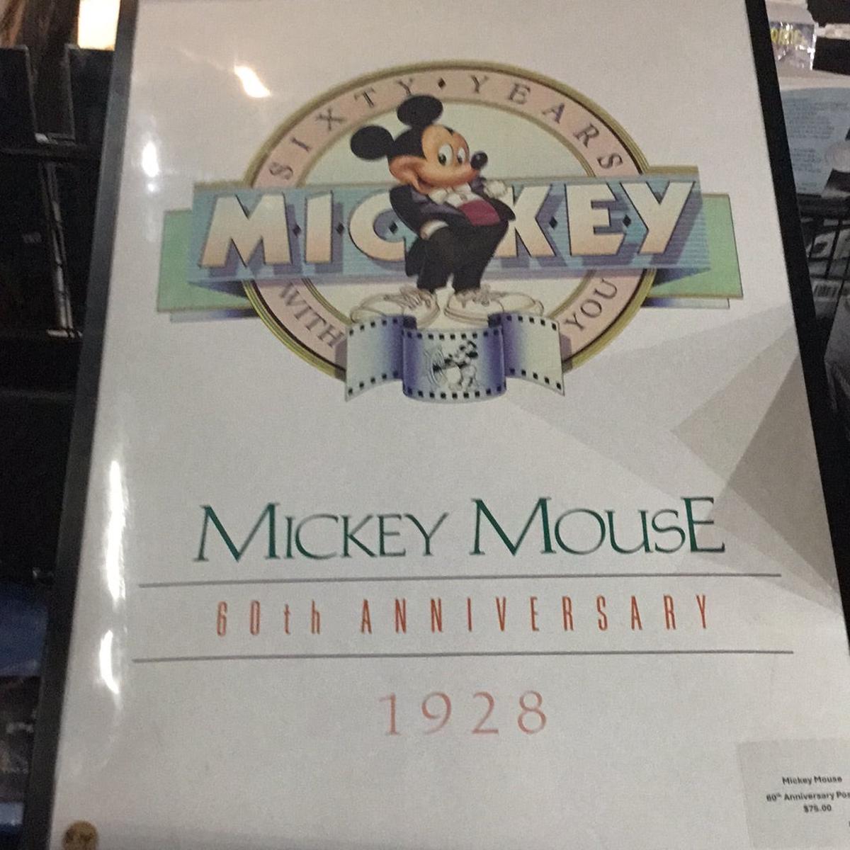 1987 Mickey Mouse  60th  Anniversary Poster Art One Images