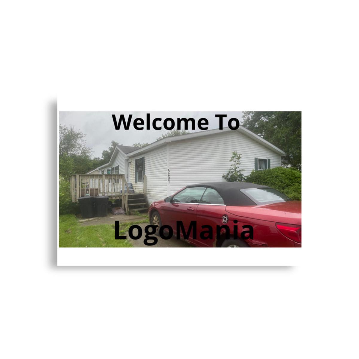 Welcome To LogoMania Paper Poster (cm)