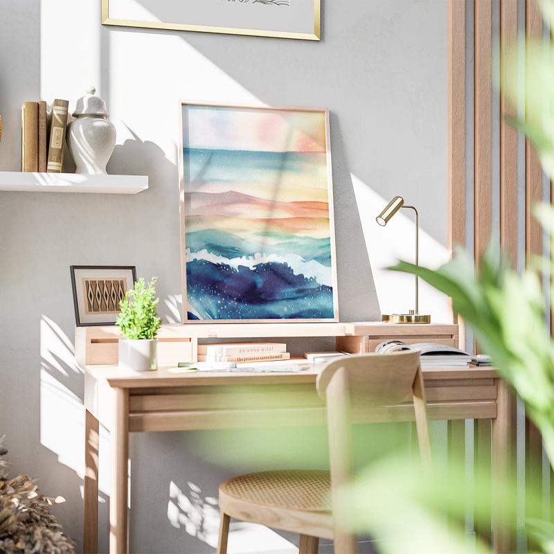 Watercolor Ocean Art (WC202304-008PFUP)