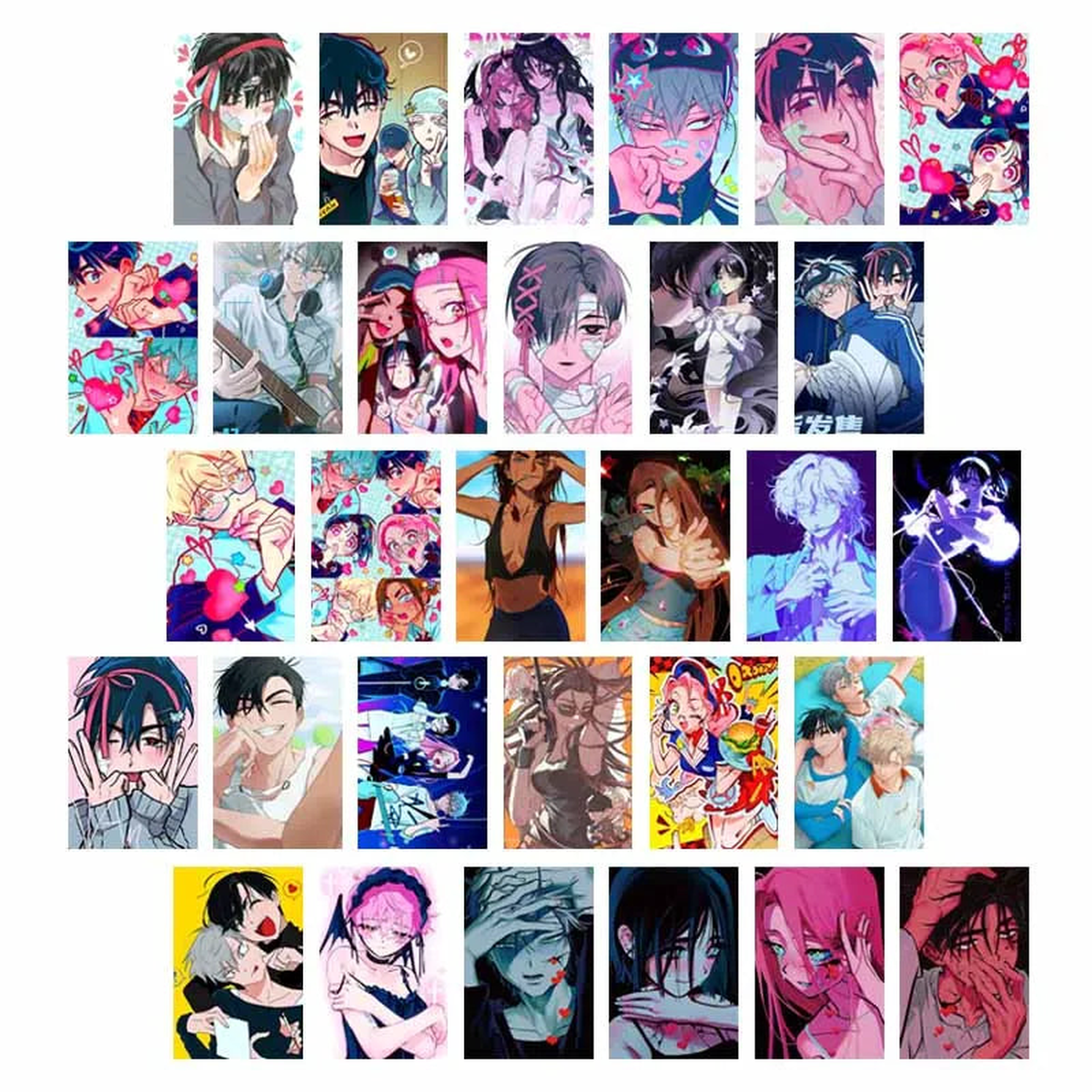 Alien Anime Photo Cards Set