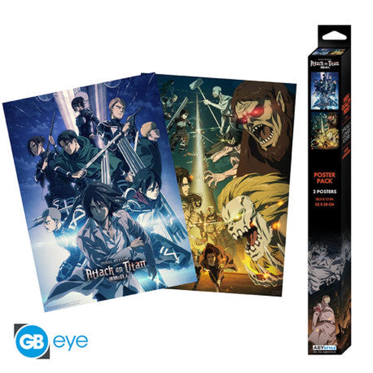ATTACK ON TITAN - Set 2 Chibi Posters - Set 2 (52x38) x4