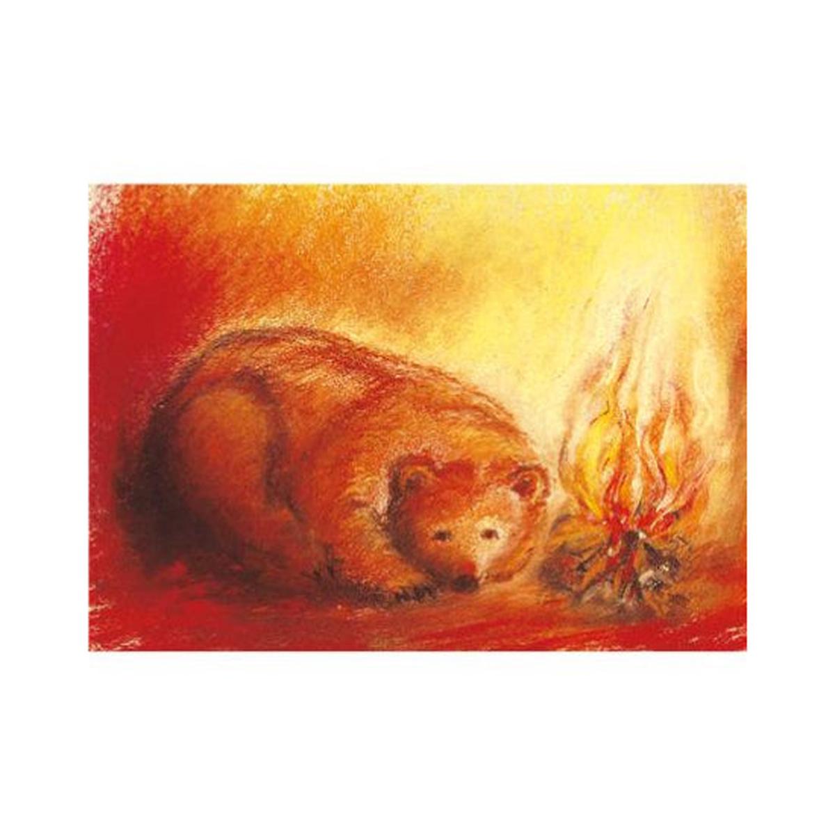 Wall or Seasonal Table A4 Poster - Winter - Bear