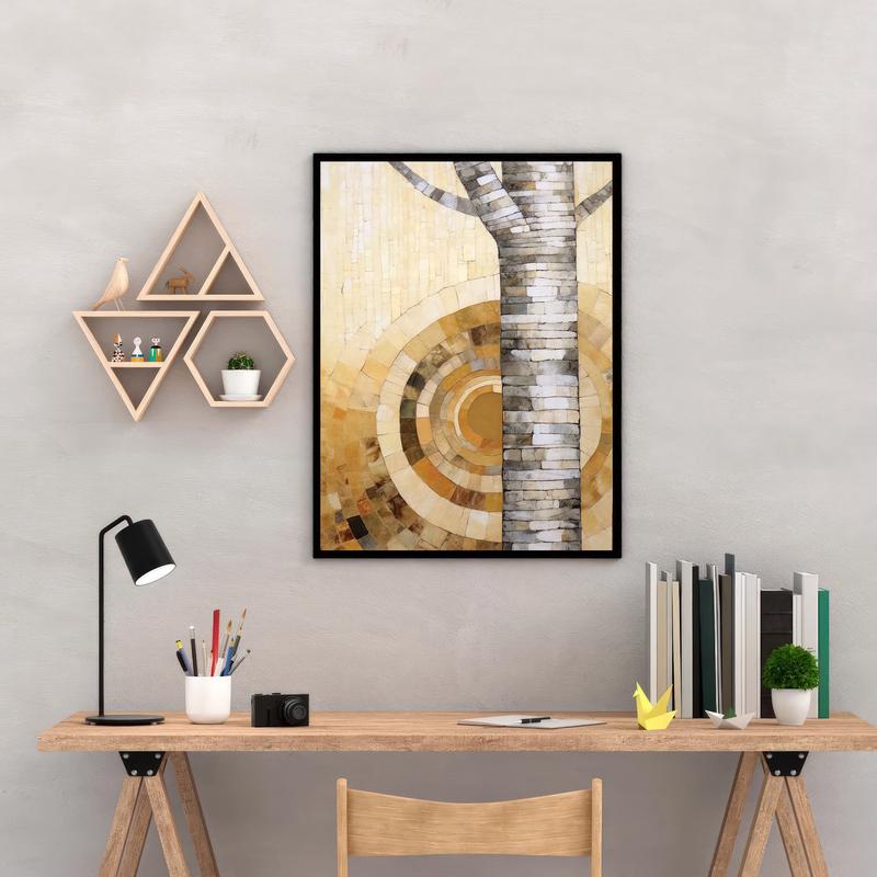 Wood Mosaic Print (AB202305-003GLUP)