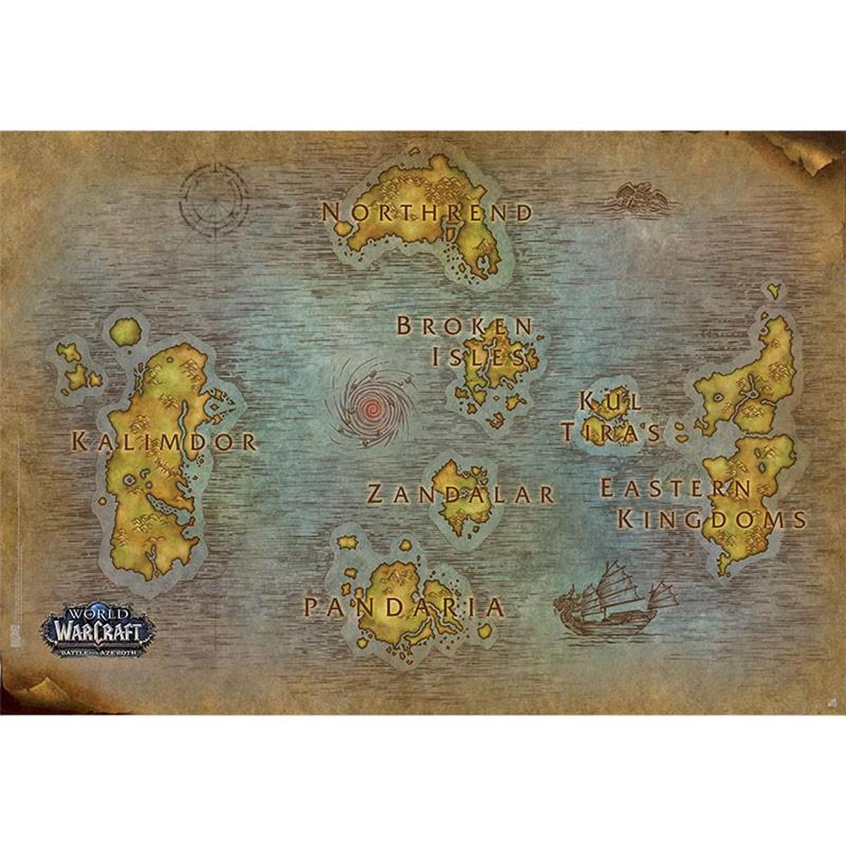 World Of Warcraft - Poster "map"