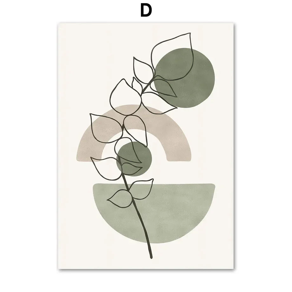 Abstract Leaf Canvas Wall Art