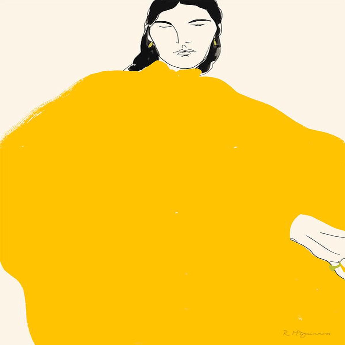 Yellow Dress Poster 40x50cm - The Poster Club