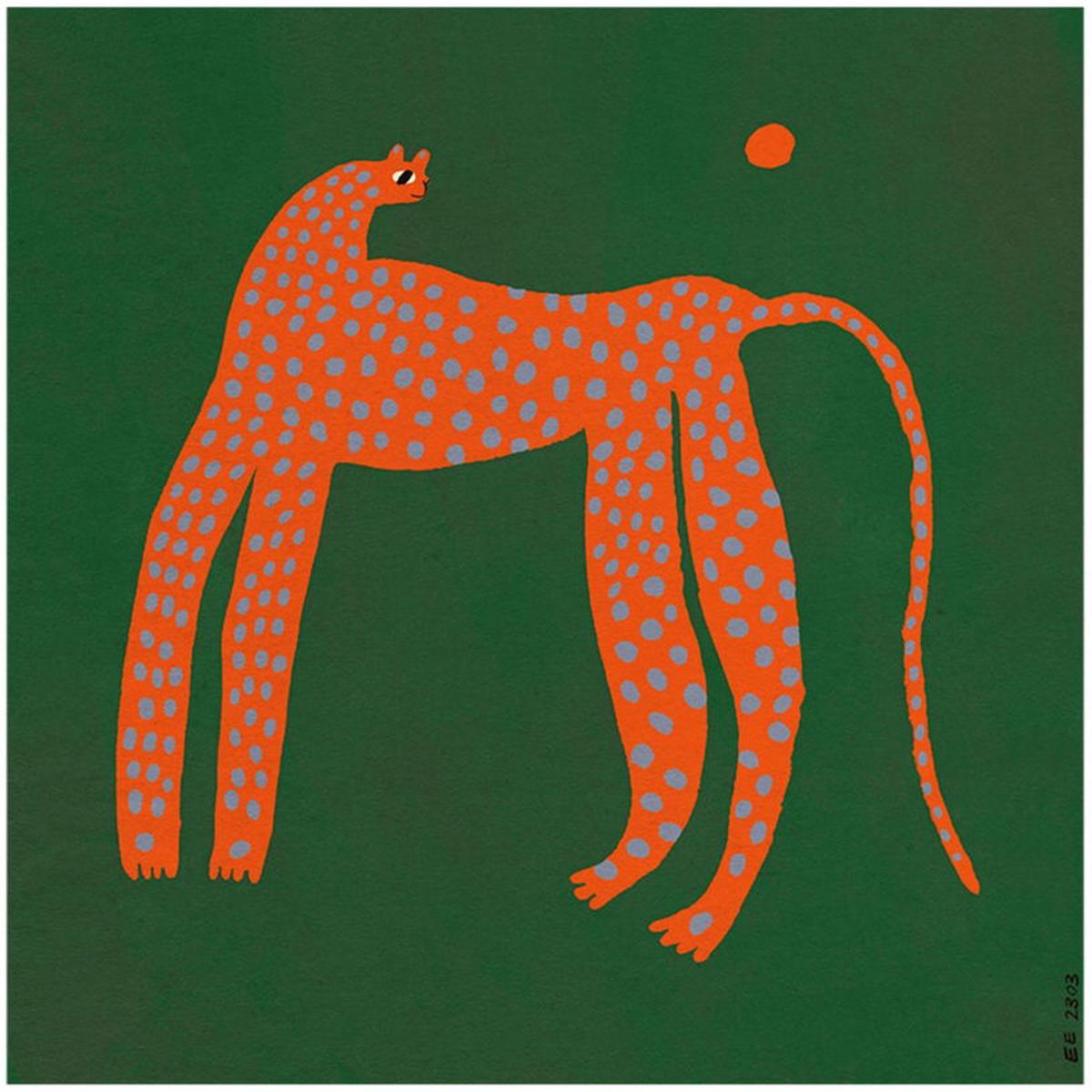 40x50cm Spotted Panther Poster - The Poster Club