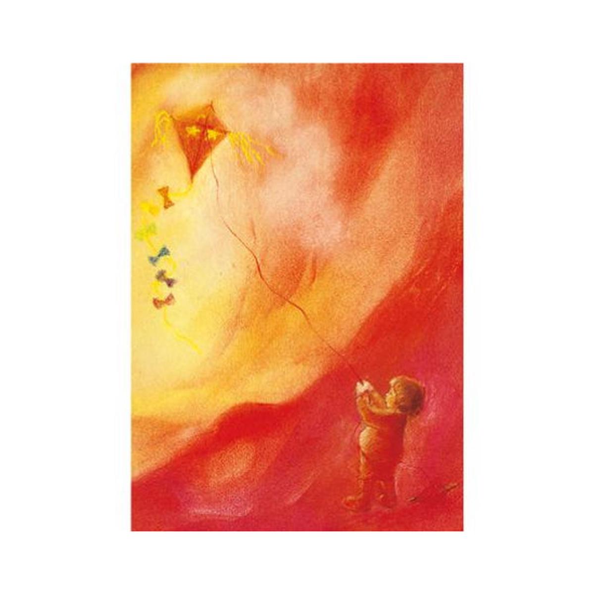 Wall or Seasonal Table A4 Poster - Autumn - Fly a Kite
