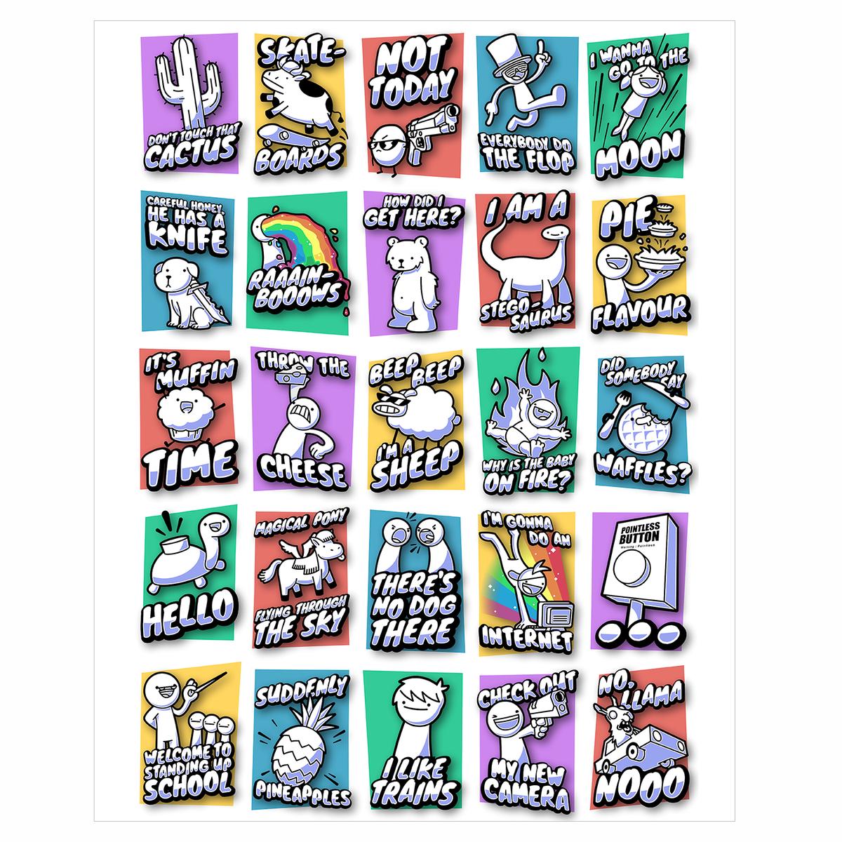 ASDFMOVIE COMPLETE COLLECTION Poster Print