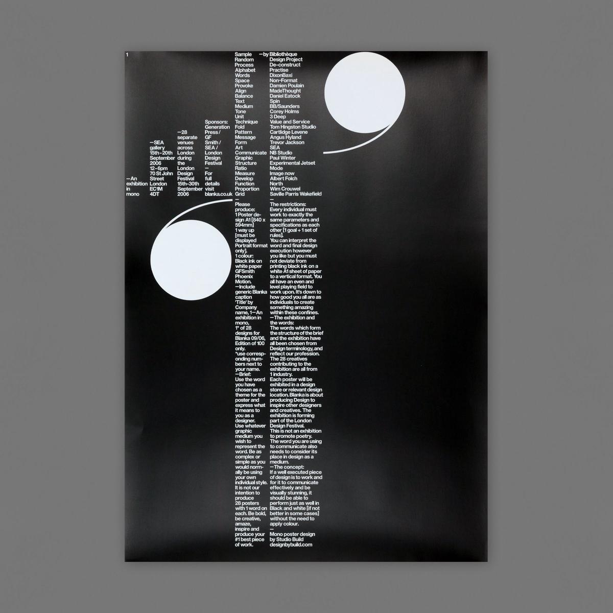 [Poster] An exhibition in mono (Studio.Build)