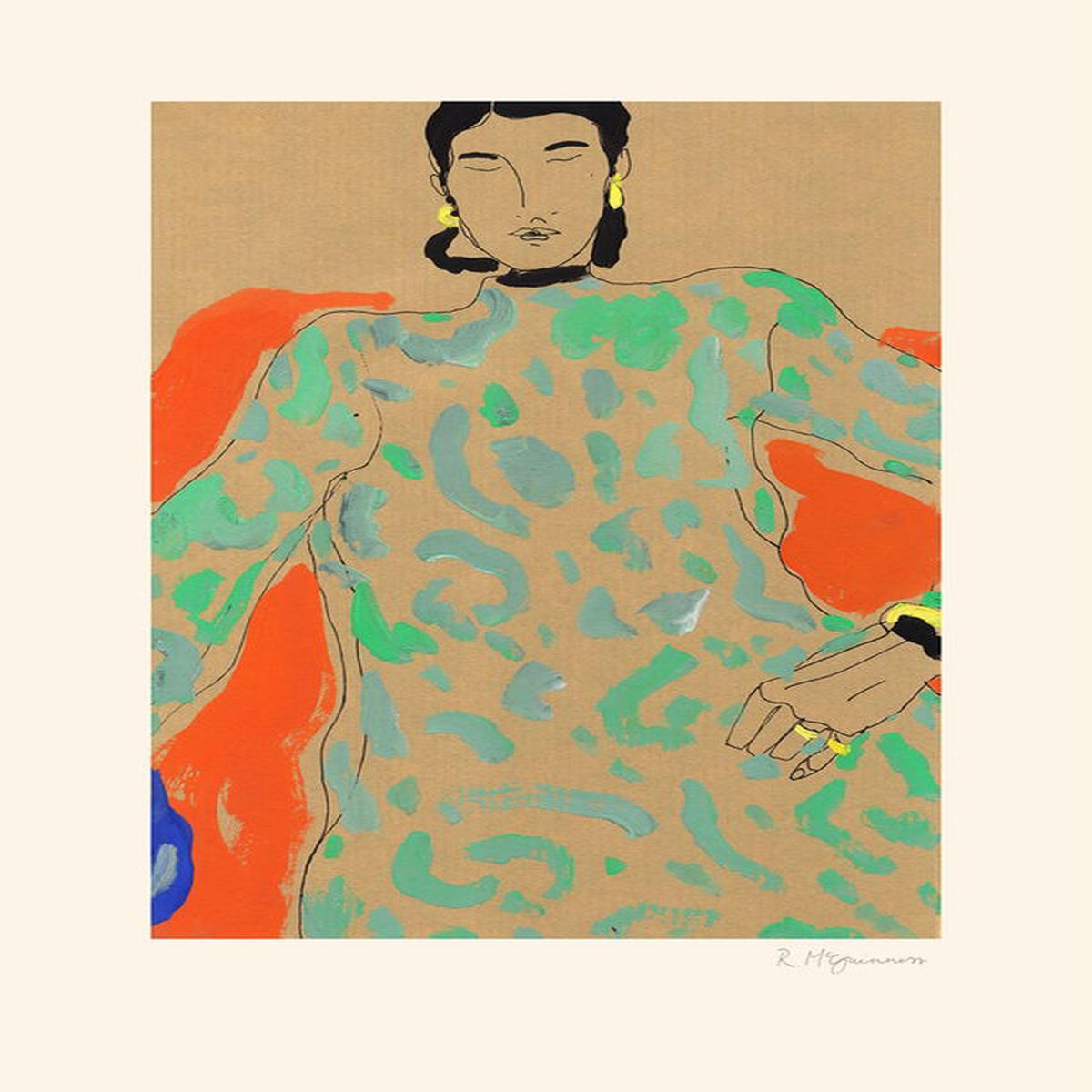 40x50cm Green Dress Poster - The Poster Club