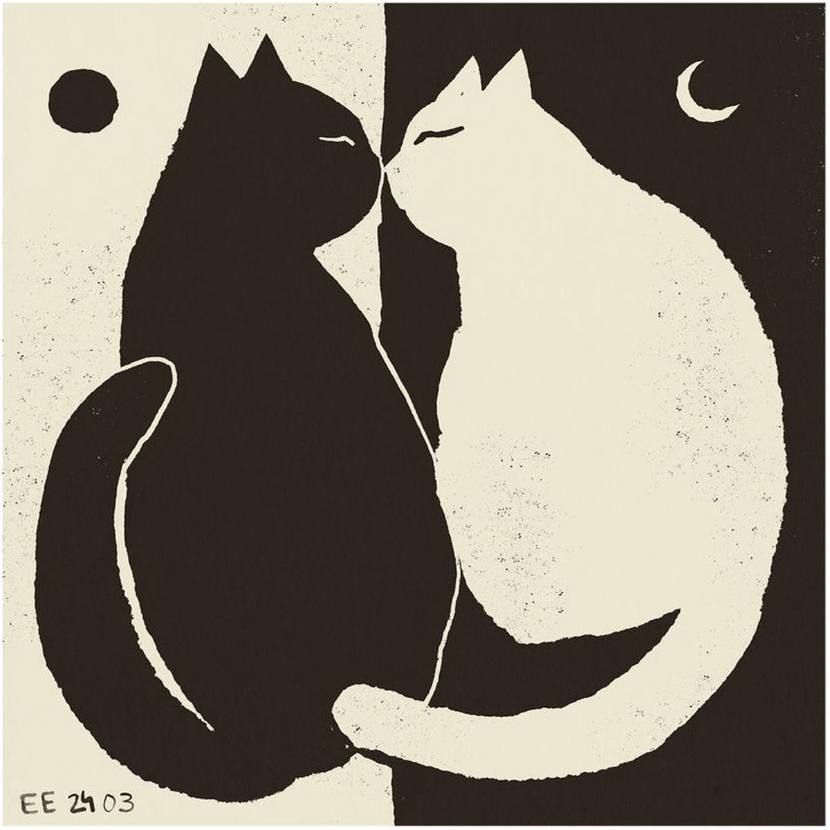70x70cm poster You and Me - The Poster Club