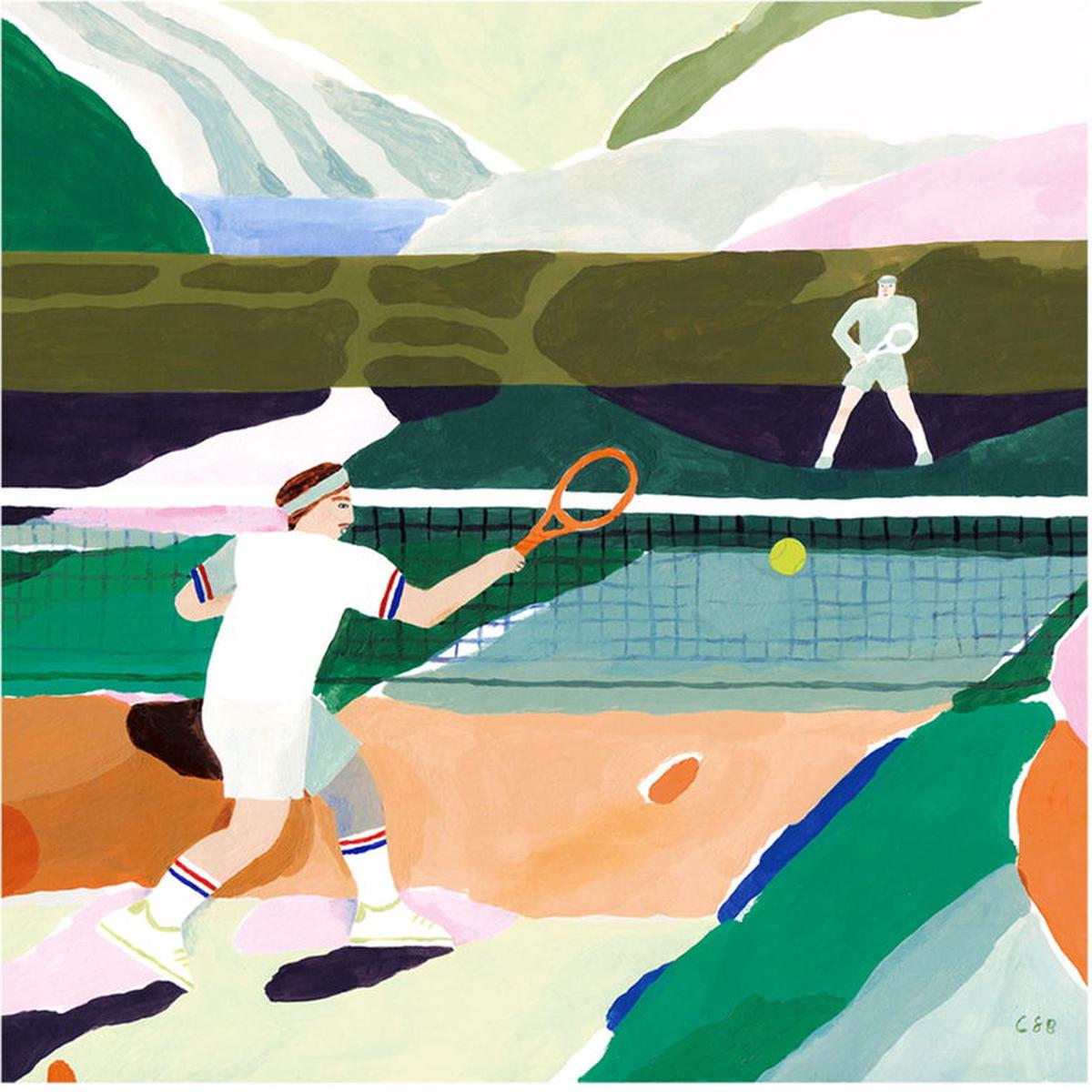 70x100cm Tennis poster - The Poster Club