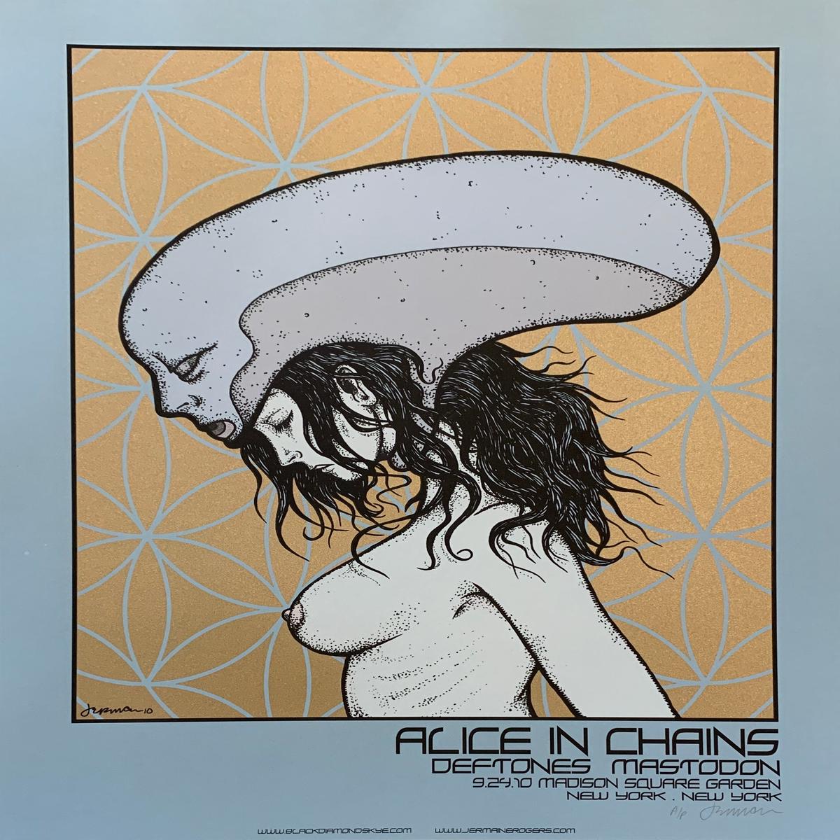 Alice In Chains New York, NY 9.24.10 - A/P - Blue Grey Stock