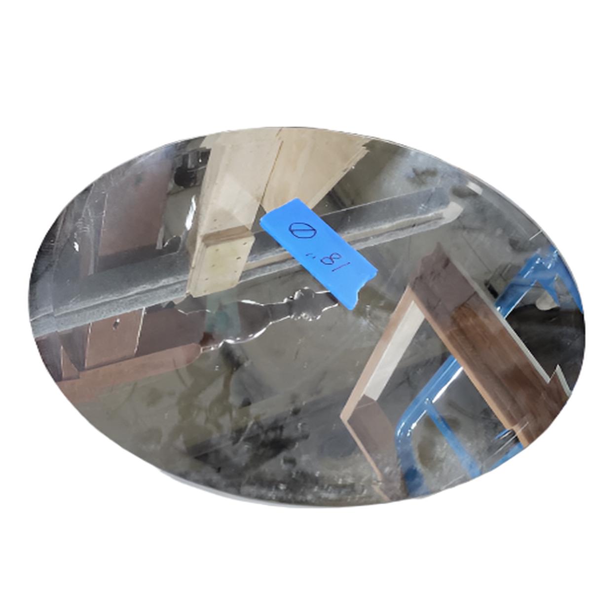 18" Frameless Round Wall Mirror  Hanging Wire Back