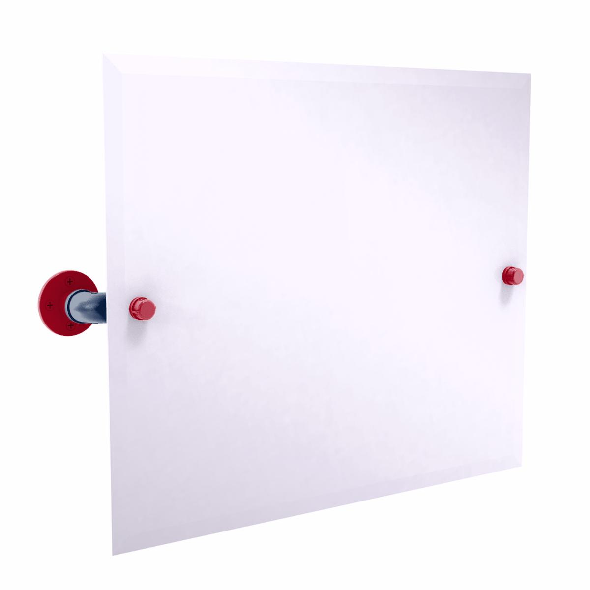 Collegiate Collection Landscape Rectangular Wall Mounted Tilt Mirror Tucson Red and Blue Edition