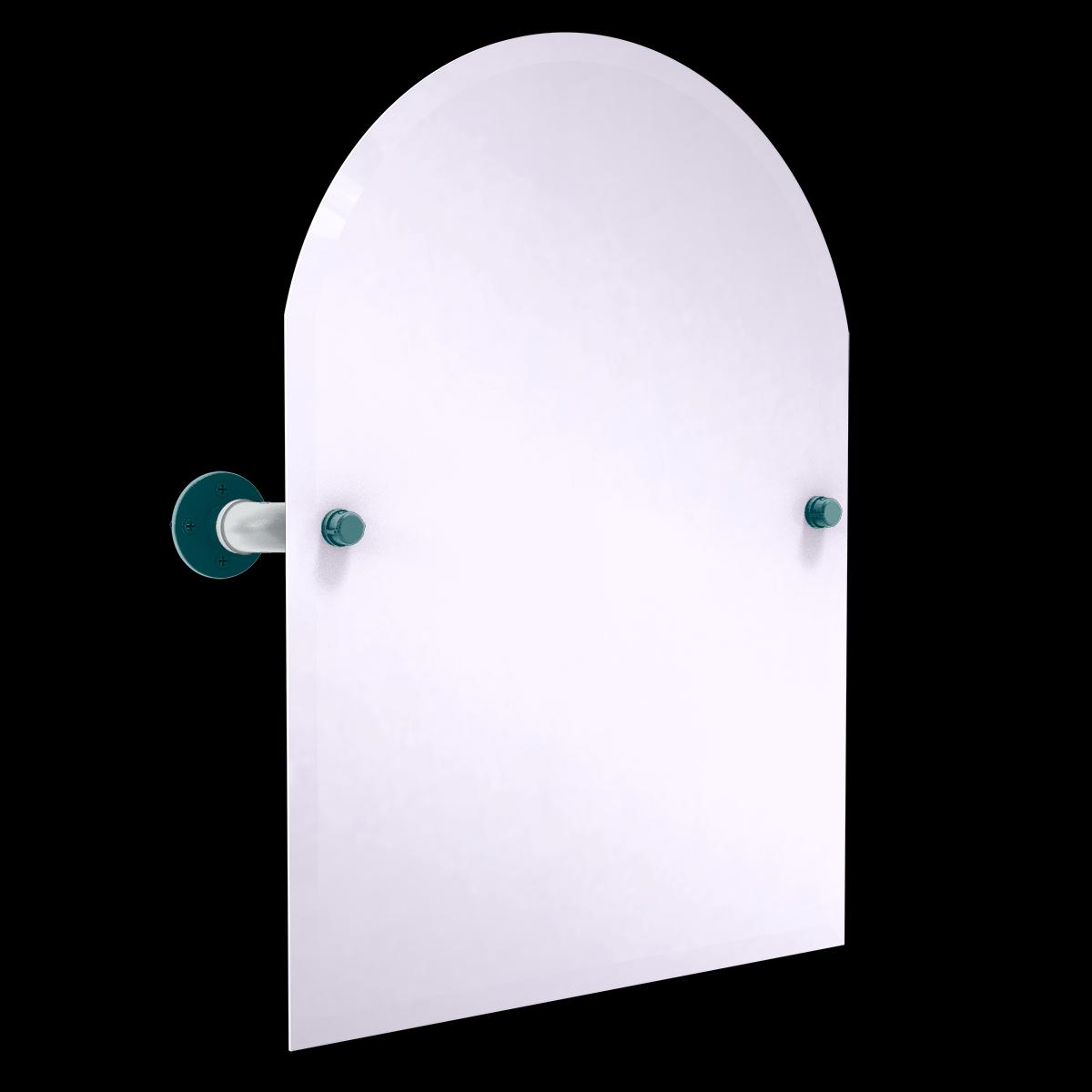 Gridiron Collection Frameless Arched Top Wall Mounted Tilt Mirror Philadelphia Edition