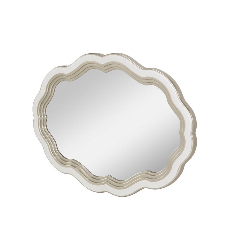 Mirror London Place Wall Mirror In Creamy Pearl - Nc9004260-112 - Aico Furniture