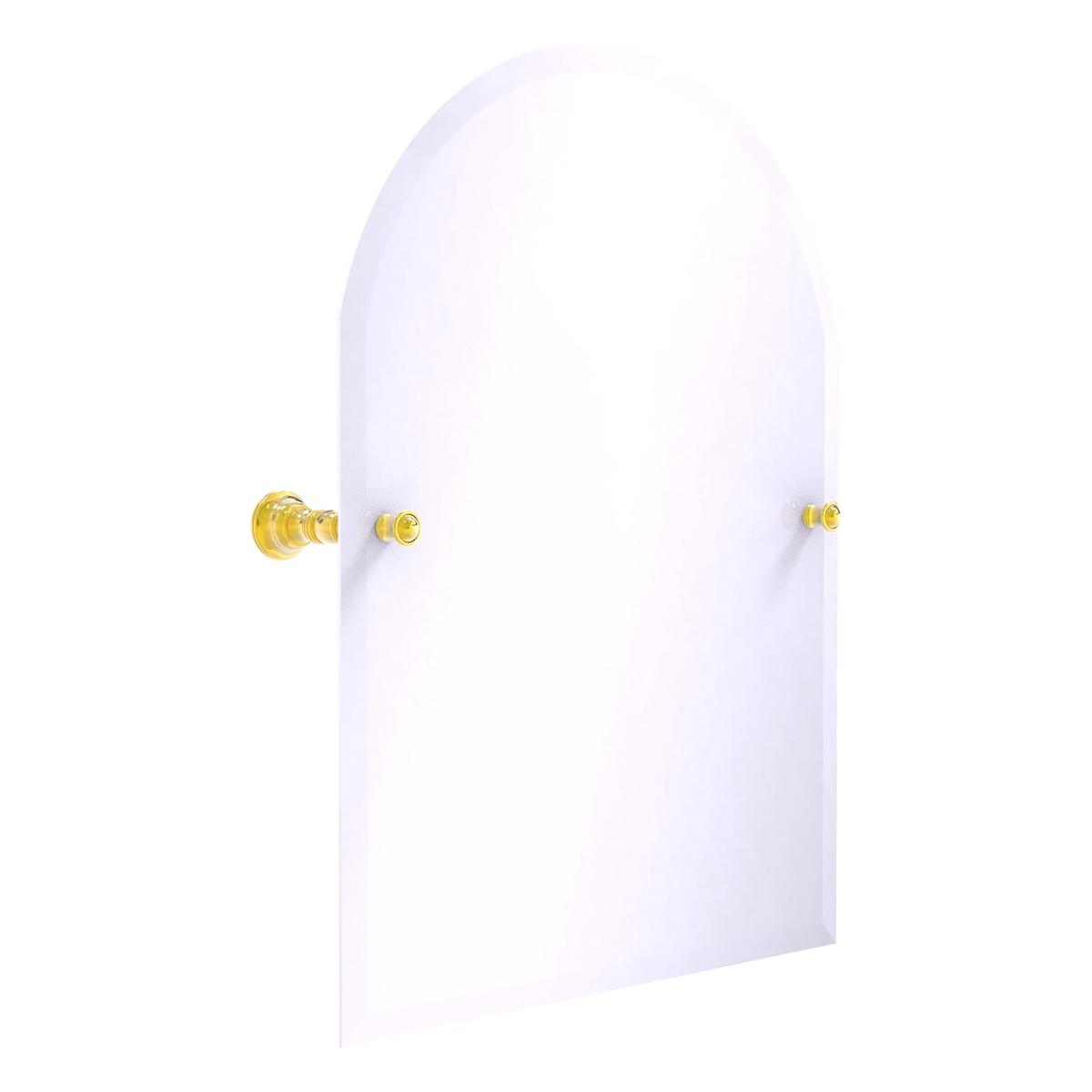 Carolina Collection Frameless Arched Top Tilt Mirror with Beveled Edge