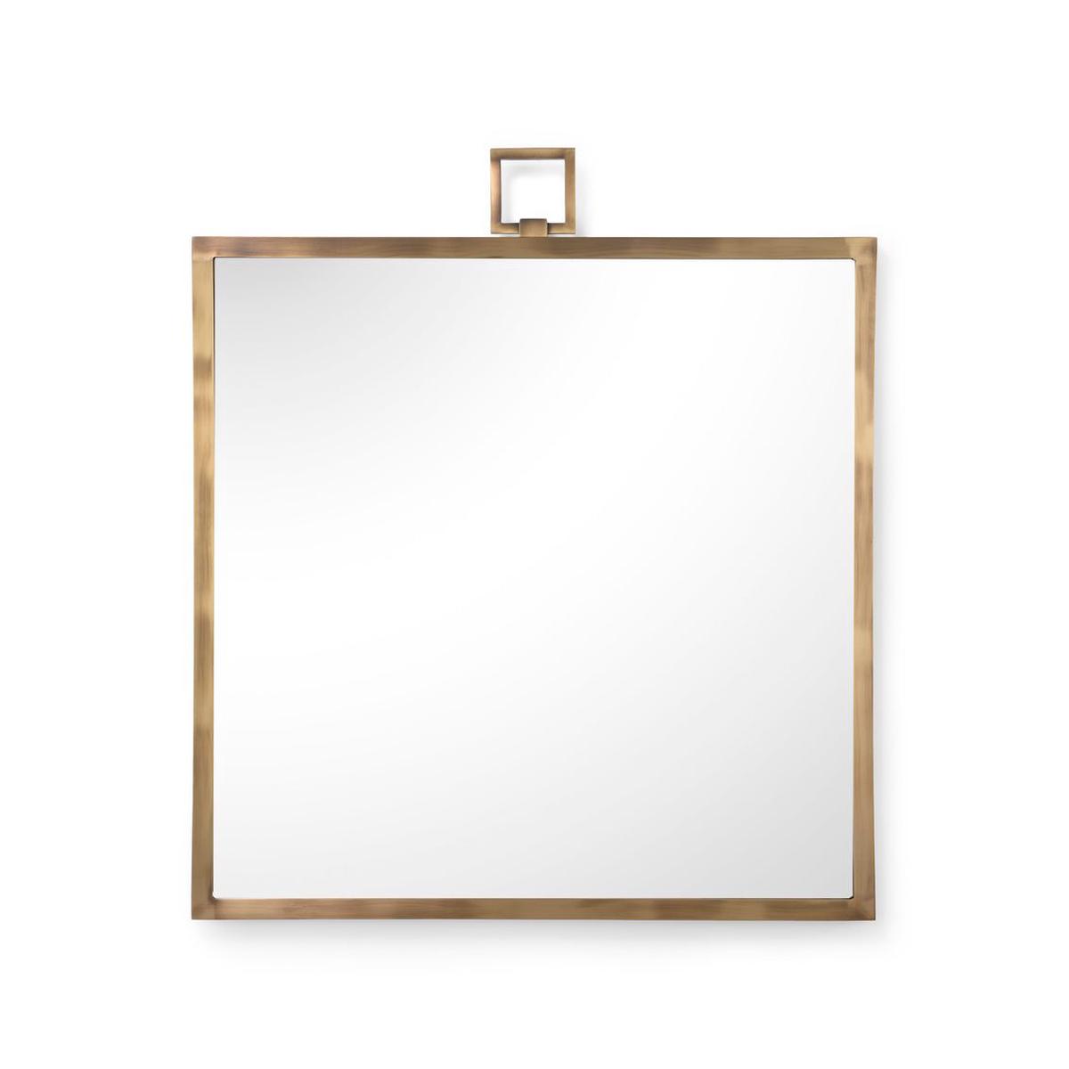 Square Mirror - Brass