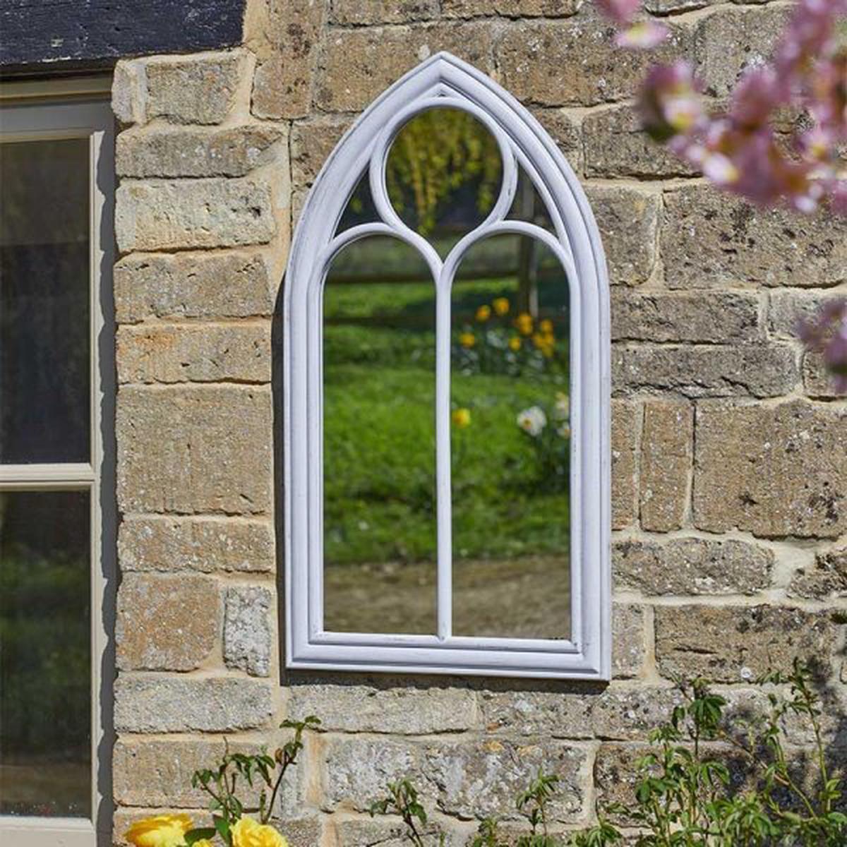 Abbey Home & Garden Mirror 90x50cm - Silvergris