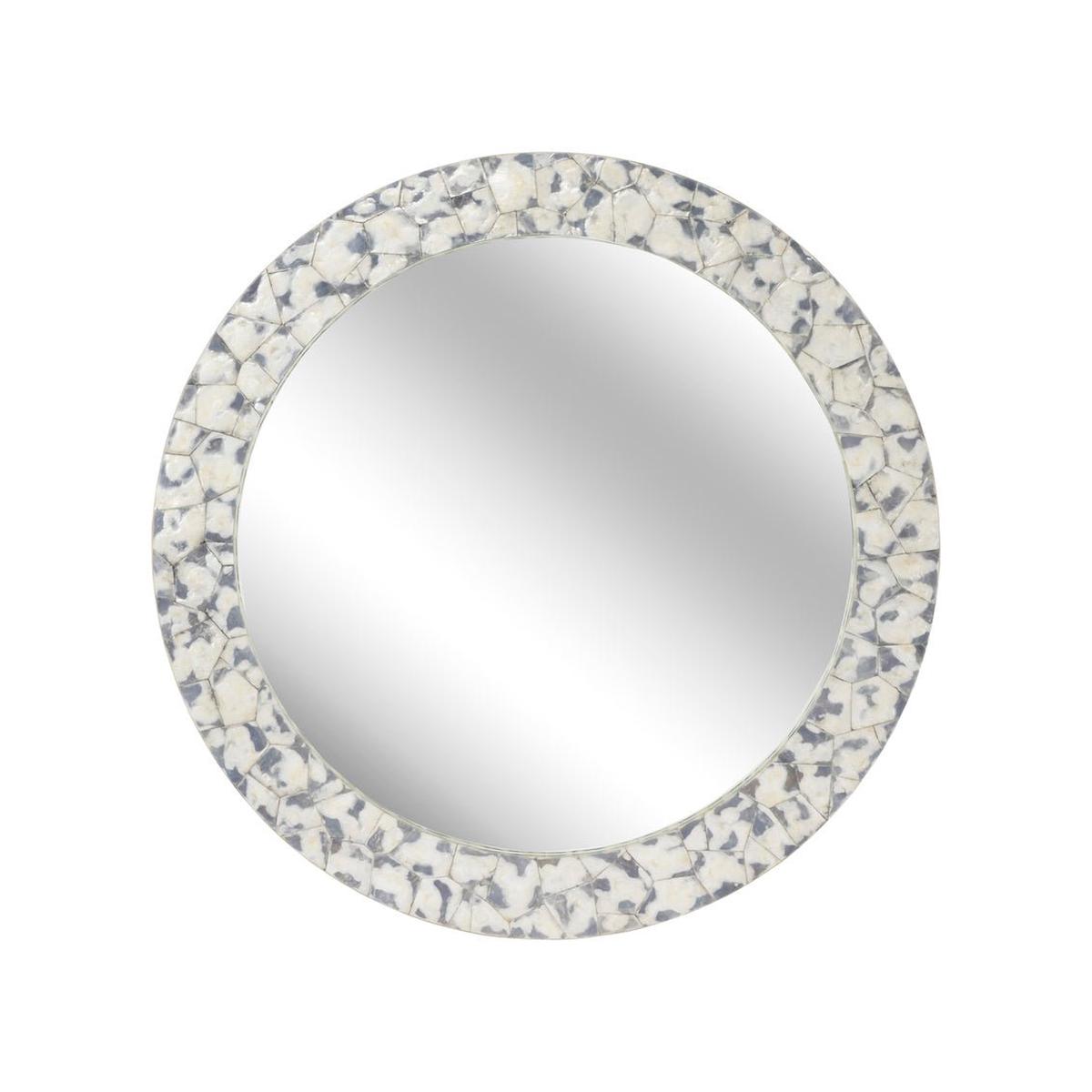 Shell Shock Round Mirror