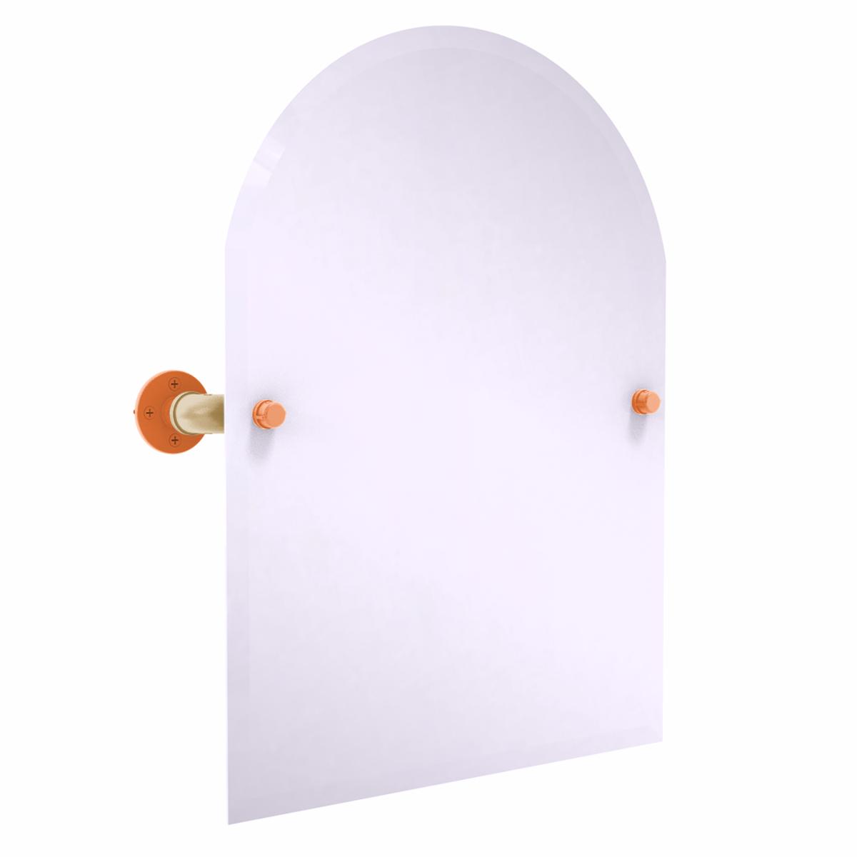 Slapshot Collection Frameless Arched Top Wall Mounted Tilt Mirror Anaheim Edition