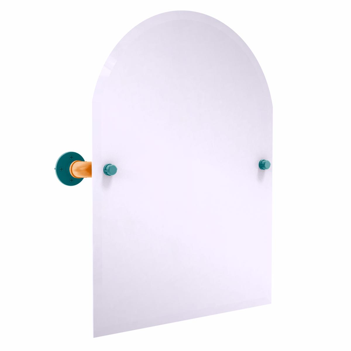 Slapshot Collection Frameless Arched Top Wall Mounted Tilt Mirror San Jose Edition