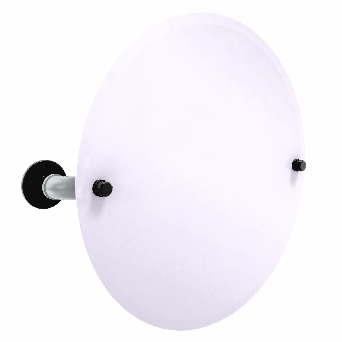 Slapshot Collection Frameless Round Wall Mounted Tilt Mirror Los Angeles Edition