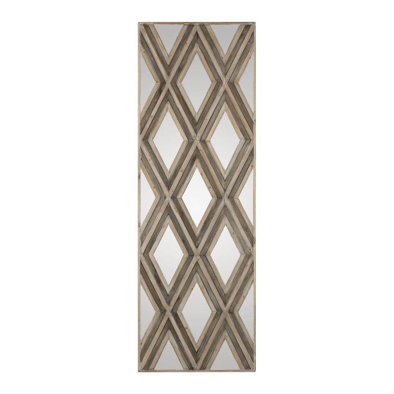 Tahira Geometric Argyle Pattern Wall Mirror | Uttermost