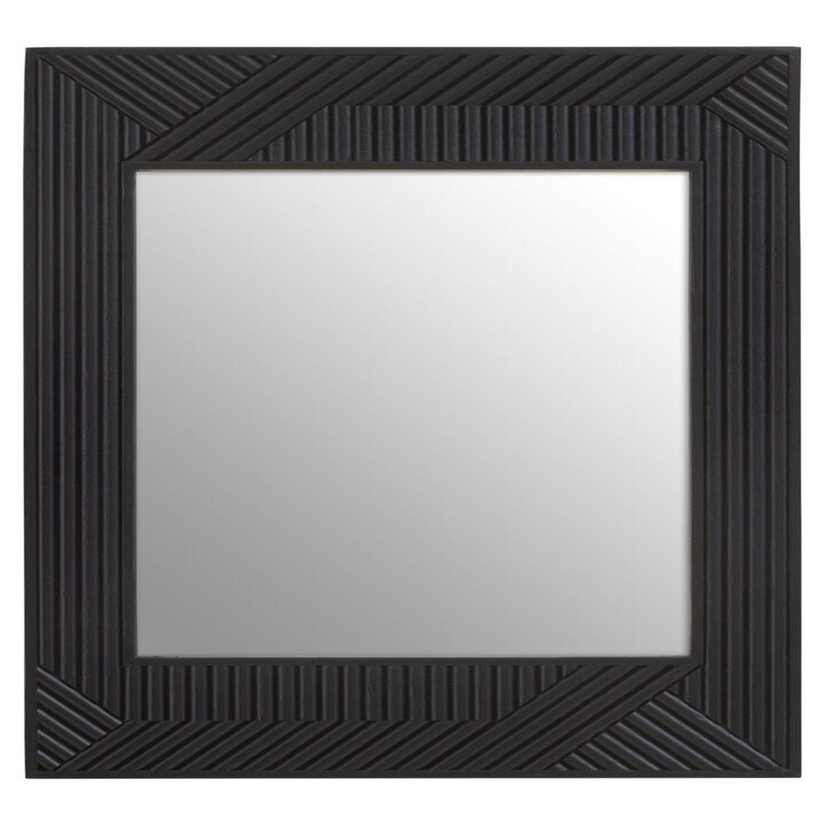 Tunbridge Black Finish Wooden Wall Mirror  Contemporary Wall Mirror