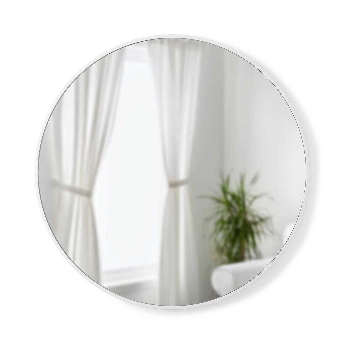 Umbra Hub round wall mirror 90, white