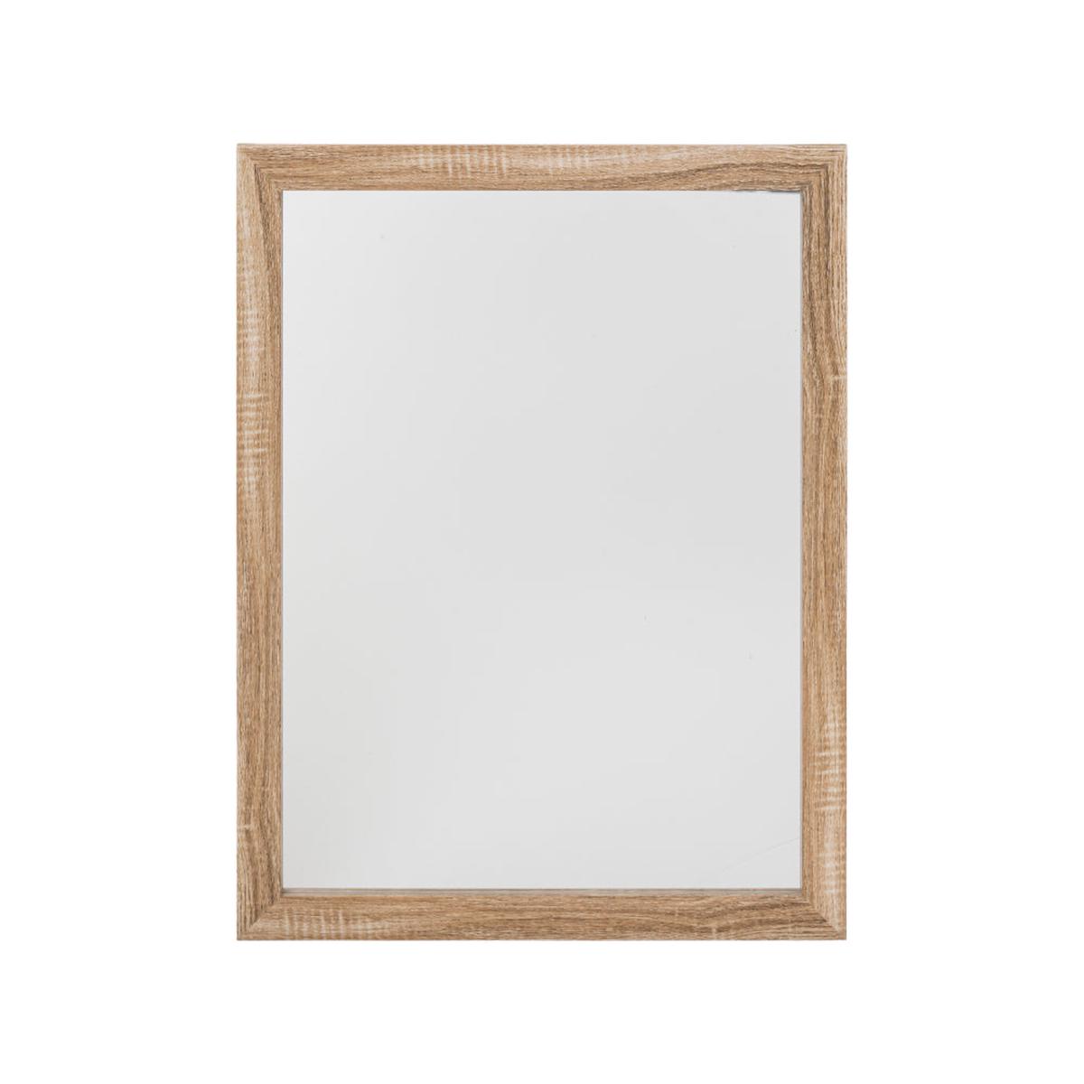 5FIVE Rectangular Wood-Effect Frame Wall Mirror | 34 x 44cm, Assorted