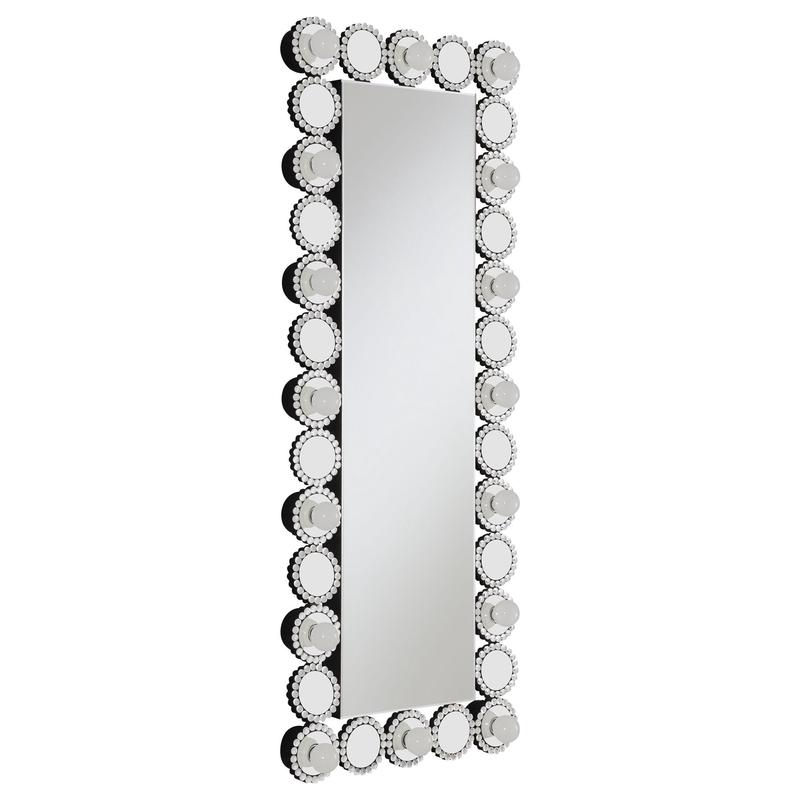 Aghes Rectangular Wall Mirror with LED Lighting Mirror | Coaster