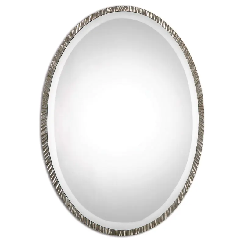 Annadel - Oval Wall Mirror - Pearl Silver