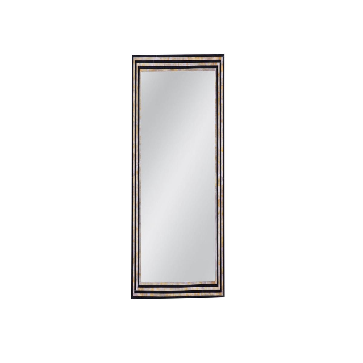 Stepford - Wall Mirror - Black / Cream