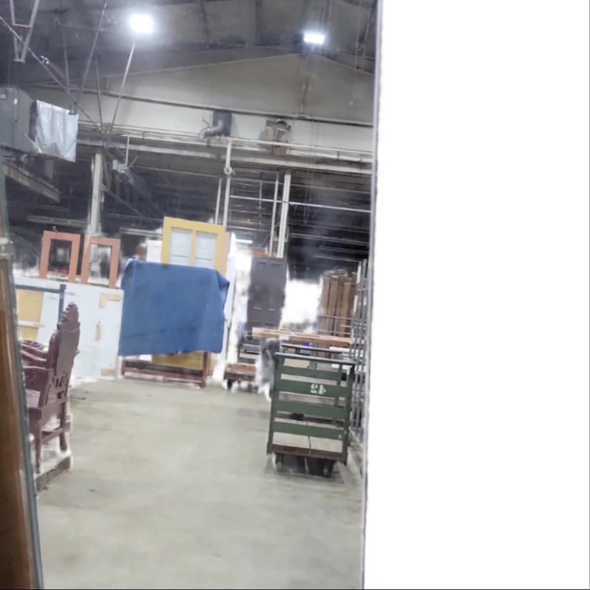 Tall Flat-Cut Edge Wall Mirror  59 " x 48"
