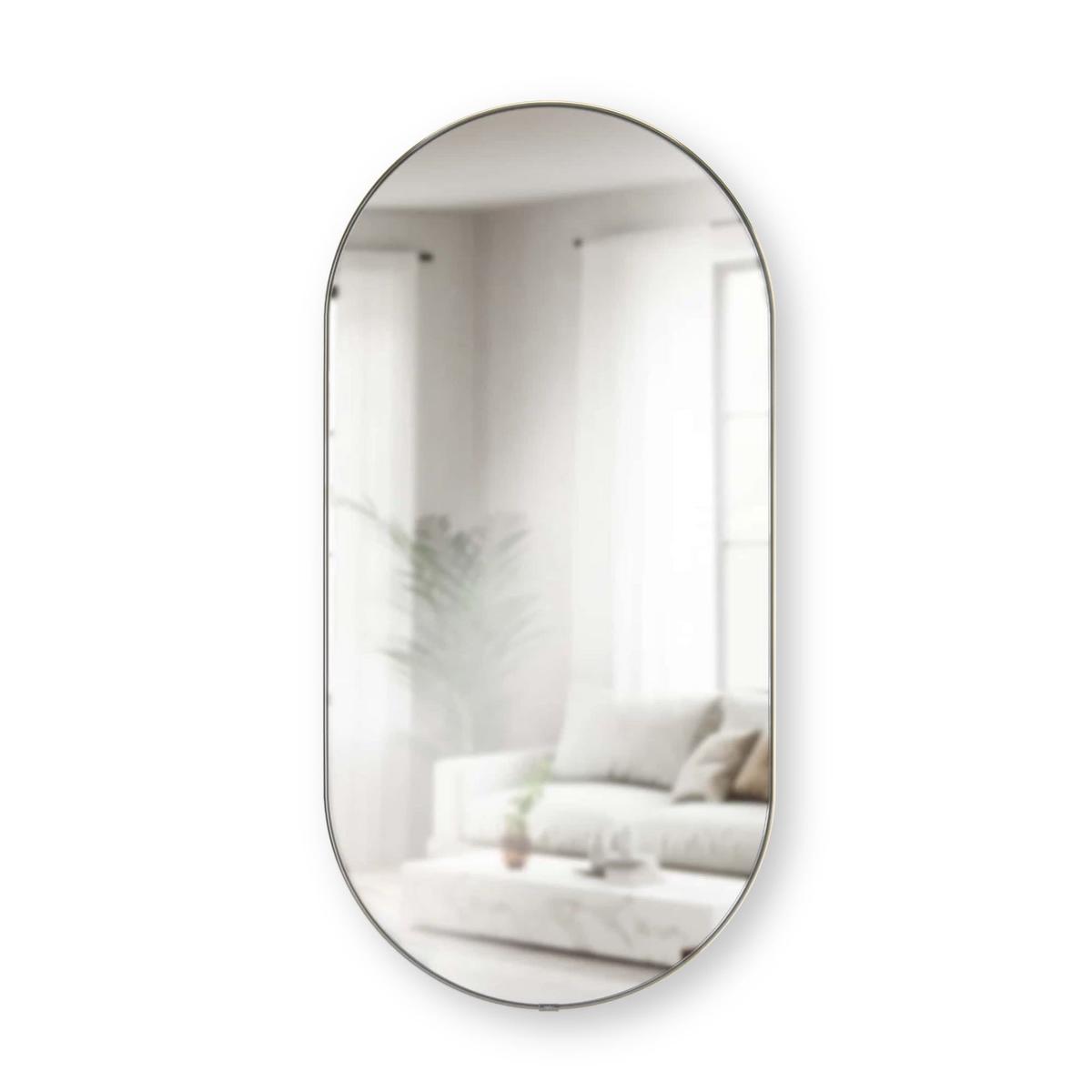 Umbra Hubba Pill mirror 91, metallic titanium